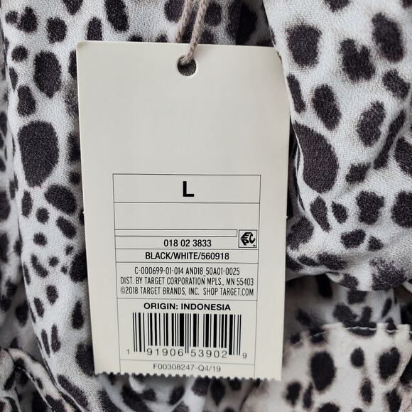 A New Day Women's Size Large Black and White Blouse New - Picture 6 of 6